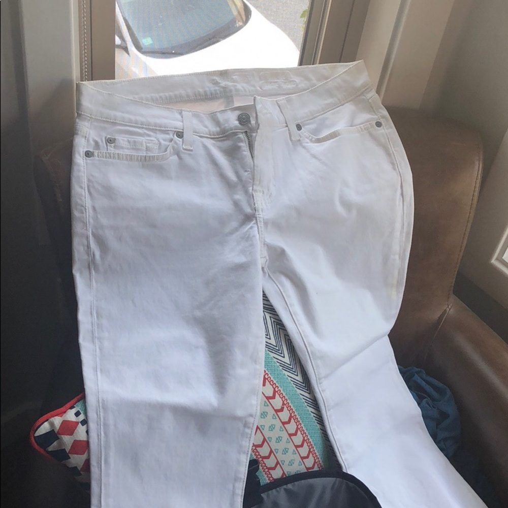 Never worn 7 for all mankind white jeans